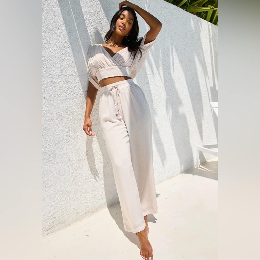 Lulu’s Two-Piece Swim Cover-Up Jumpsuit